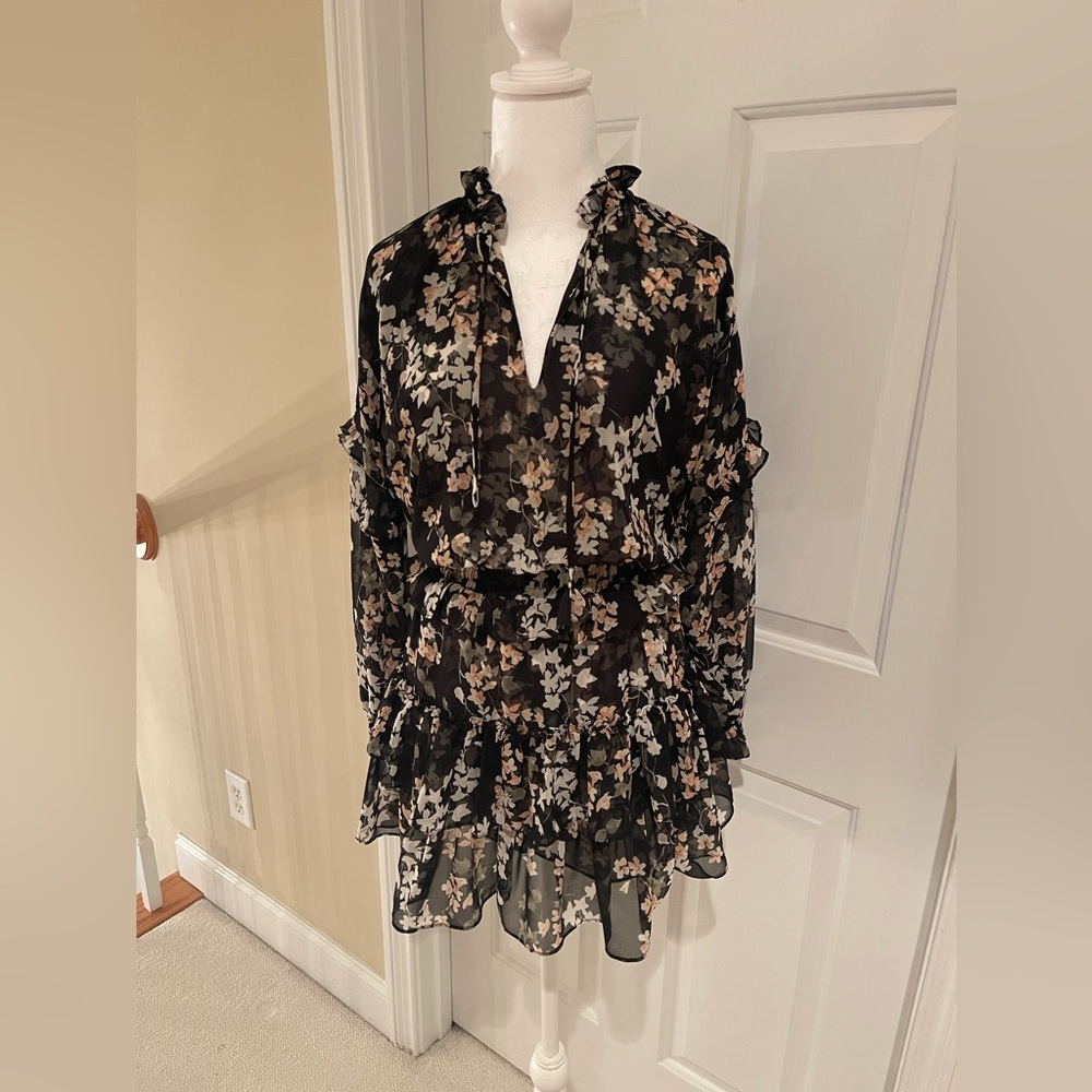 NEVER BEEN WORK MISA LOS ANGELES FLORAL DRESS